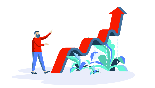 Visuel graphique qui-sommes-nous ? La satisfaction de nos clients est au coeur de notre activité